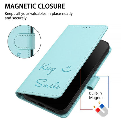 Smile Embossing RFID Leather Phone Case, For Realme P4 5G, For Realme 15T 5G Global, For Realme 15 / 15 Pro 5G Global, For Realme C71 4G Global