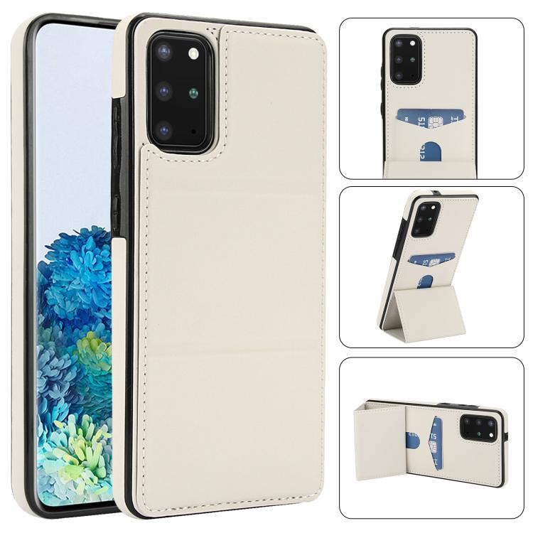 Tri-fold Holder Leather Phone Case with Card Slot, For Samsung Galaxy S20+, For Samsung Galaxy S20