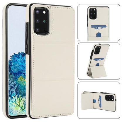 Tri-fold Holder Leather Phone Case with Card Slot, For Samsung Galaxy S20+, For Samsung Galaxy S20