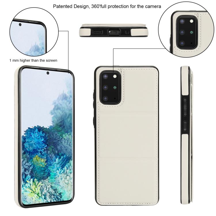Tri-fold Holder Leather Phone Case with Card Slot, For Samsung Galaxy S20+, For Samsung Galaxy S20