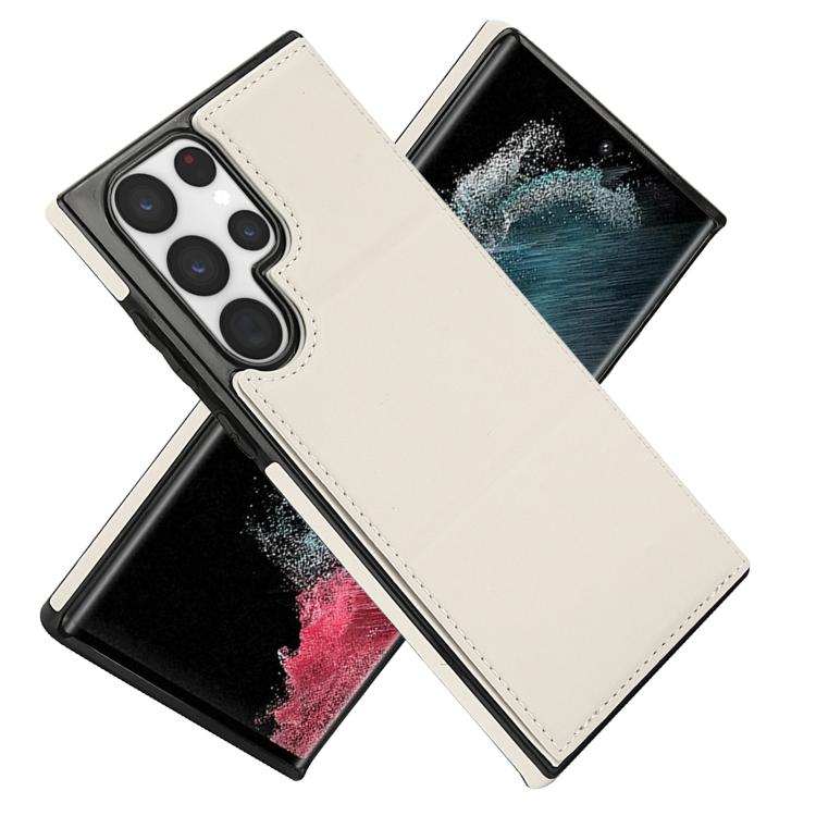Tri-fold Holder Leather Phone Case with Card Slot, For Samsung Galaxy S22 Ultra 5G, For Samsung Galaxy S22+ 5G, For Samsung Galaxy S22 5G, For Samsung Galaxy S21 FE 5G