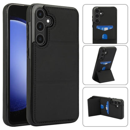 Tri-fold Holder Leather Phone Case with Card Slot, For Samsung Galaxy S24 Ultra 5G, For Samsung Galaxy S24+ 5G, For Samsung Galaxy S24 5G, For Samsung Galaxy S23 FE 5G