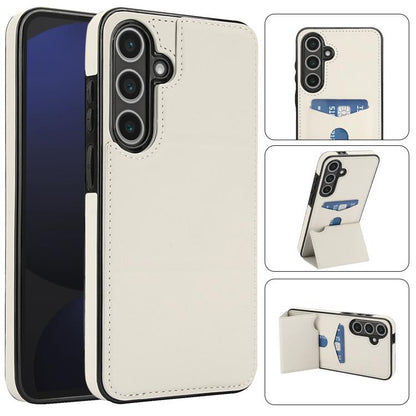 Tri-fold Holder Leather Phone Case with Card Slot, For Samsung Galaxy S24 Ultra 5G, For Samsung Galaxy S24+ 5G, For Samsung Galaxy S24 5G, For Samsung Galaxy S23 FE 5G