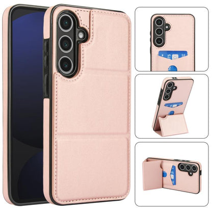 Tri-fold Holder Leather Phone Case with Card Slot, For Samsung Galaxy S24 Ultra 5G, For Samsung Galaxy S24+ 5G, For Samsung Galaxy S24 5G, For Samsung Galaxy S23 FE 5G