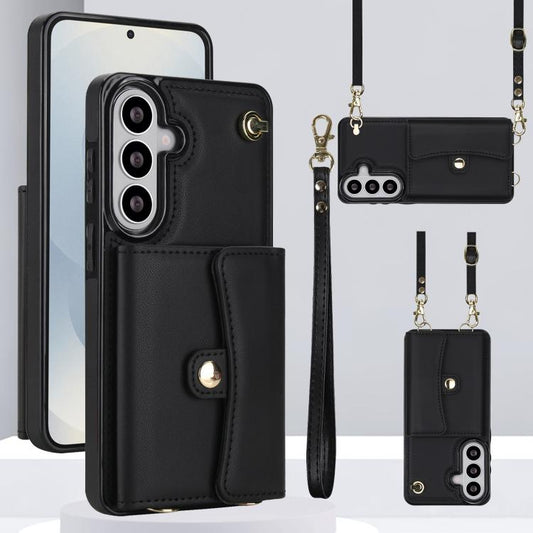 RFID Card Slot Phone Case with Long Lanyard, For Samsung Galaxy S26+ 5G, For Samsung Galaxy S26 Ultra 5G, For Samsung Galaxy S26 5G, For Samsung Galaxy S25 5G