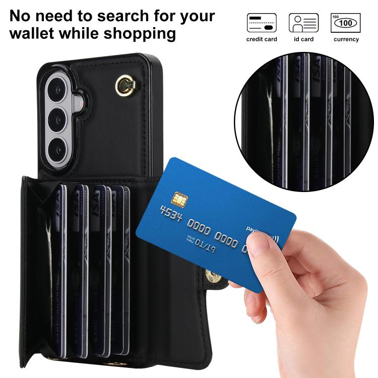RFID Card Slot Phone Case with Long Lanyard, For Samsung Galaxy S26+ 5G, For Samsung Galaxy S26 Ultra 5G, For Samsung Galaxy S26 5G, For Samsung Galaxy S25 5G