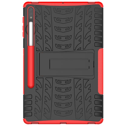Tire Texture Shockproof TPU + PC Protective Case with Holder, For Huawei MatePad T 8, For Samsung Galaxy Tab S7 Lite T730 / T735 & S7+ T970 / T976B, For LG Harmony 4, For OnePlus Nord