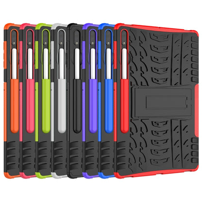 Tire Texture Shockproof TPU + PC Protective Case with Holder, For Huawei MatePad T 8, For Samsung Galaxy Tab S7 Lite T730 / T735 & S7+ T970 / T976B, For LG Harmony 4, For OnePlus Nord