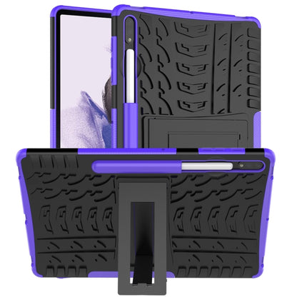 Tire Texture Shockproof TPU + PC Protective Case with Holder, For Huawei MatePad T 8, For Samsung Galaxy Tab S7 Lite T730 / T735 & S7+ T970 / T976B, For LG Harmony 4, For OnePlus Nord