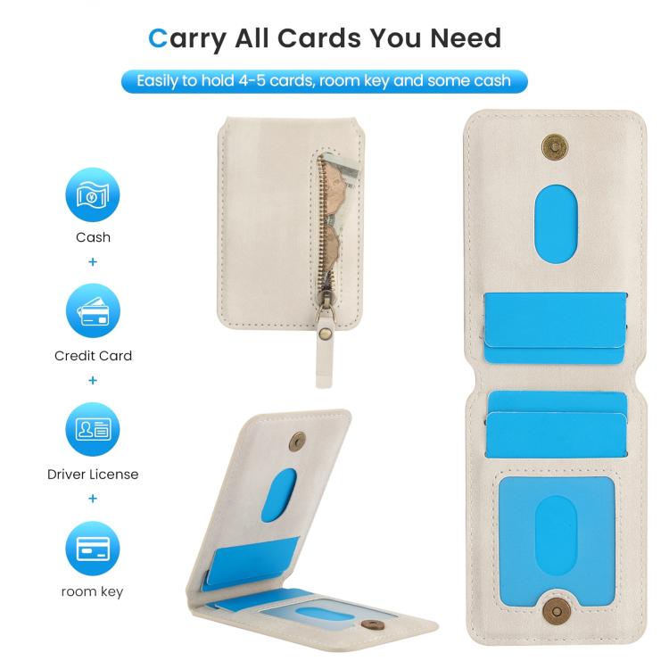 Zipper Wallet Split MagSafe Leather Back Phone Case, For Samsung Galaxy S23+ 5G, For Samsung Galaxy S23 5G, For Samsung Galaxy S22 Ultra 5G