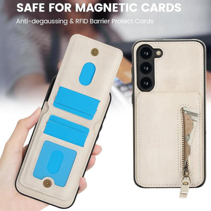 Zipper Wallet Split MagSafe Leather Back Phone Case, For Samsung Galaxy S23+ 5G, For Samsung Galaxy S23 5G, For Samsung Galaxy S22 Ultra 5G