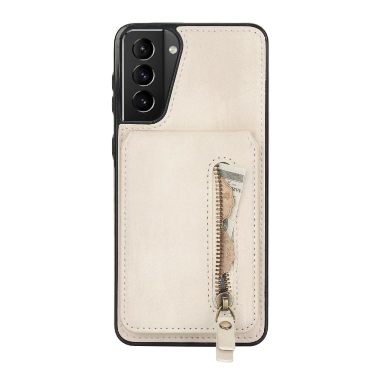 Zipper Wallet Split MagSafe Leather Back Phone Case, For Samsung Galaxy S21 5G, For Samsung Galaxy S21+ 5G, For Samsung Galaxy S21 Ultra 5G