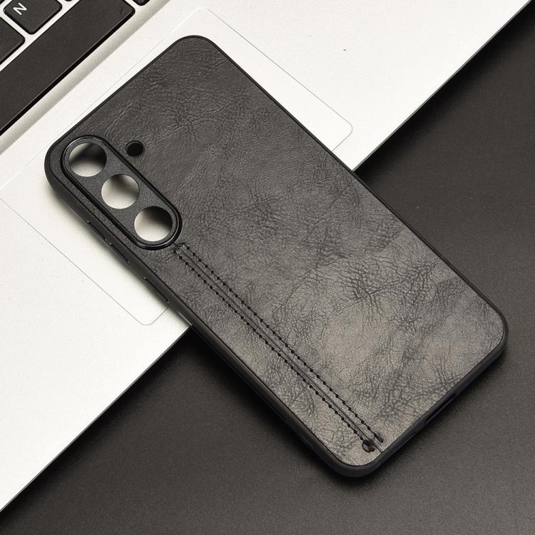 Cow Pattern Sewing Back Cover Phone Case, For Samsung Galaxy S25 5G, For Samsung Galaxy S25+ 5G, For Samsung Galaxy S25 Ultra 5G