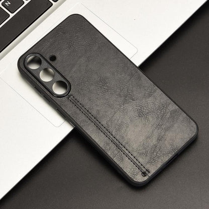 Cow Pattern Sewing Back Cover Phone Case, For Samsung Galaxy S25 5G, For Samsung Galaxy S25+ 5G, For Samsung Galaxy S25 Ultra 5G