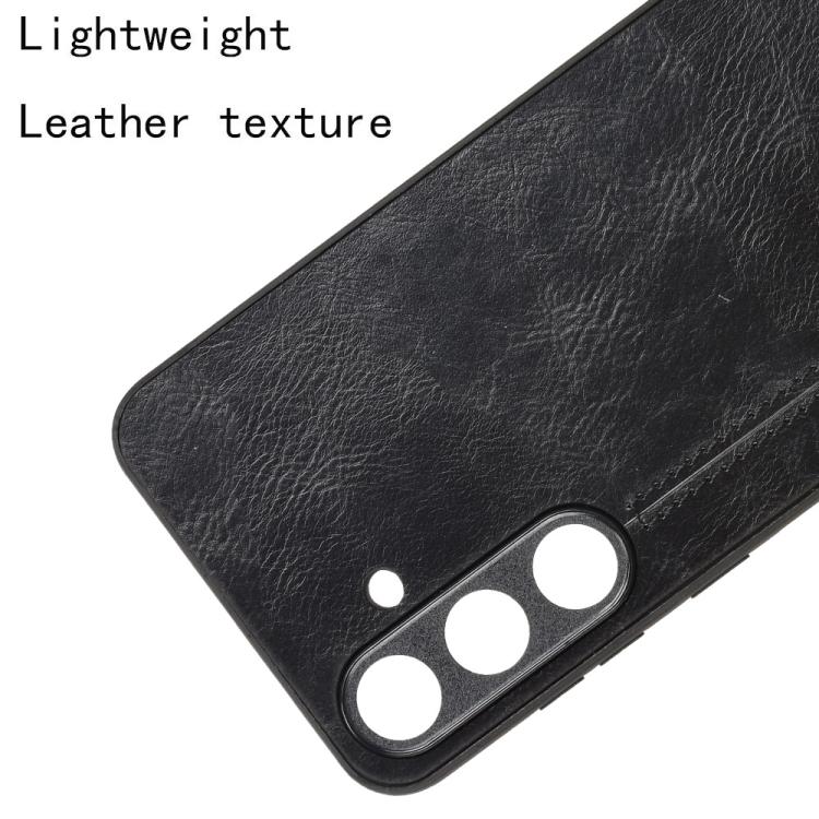 Cow Pattern Sewing Card Bag Phone Case, For Samsung Galaxy S25 5G, For Samsung Galaxy S25+ 5G, For Samsung Galaxy S25 Ultra 5G