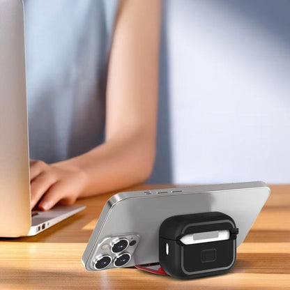 Mirror Stand Silicone Earphones Protective Case, For AirPods Pro 3, For AirPods 4, For AirPods Pro 2, For AirPods 3