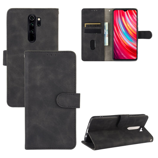 Solid Color Skin Feel Magnetic Buckle Horizontal Flip Calf Texture PU Leather Case with Holder & Card Slots & Wallet, For Xiaomi Redmi Note 8 Pro, For Xiaomi Redmi Note 8, For Xiaomi Redmi Note 9, For Xiaomi Redmi Note 9S