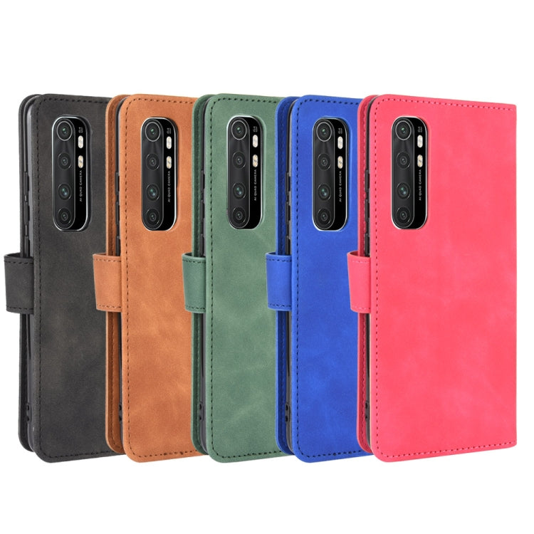 Solid Color Skin Feel Magnetic Buckle Horizontal Flip Calf Texture PU Leather Case with Holder & Card Slots & Wallet, For Xiaomi Mi Note 10 Lite, For Xiaomi Redmi 9