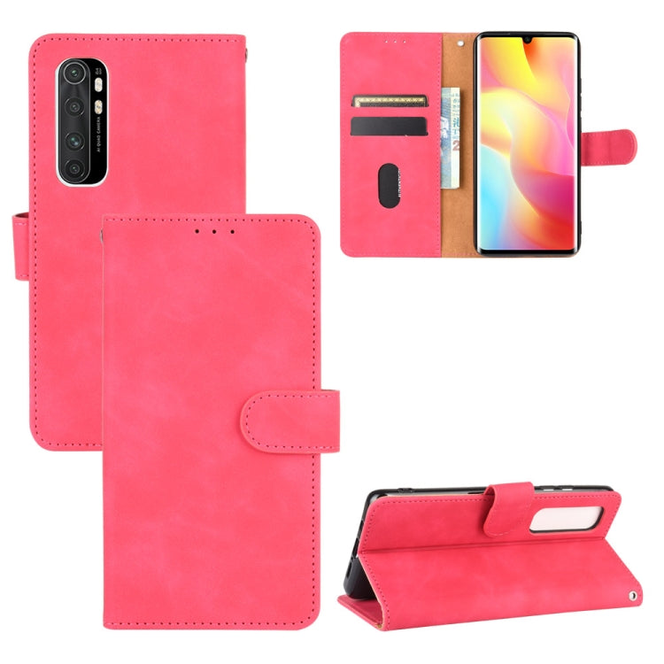 Solid Color Skin Feel Magnetic Buckle Horizontal Flip Calf Texture PU Leather Case with Holder & Card Slots & Wallet, For Xiaomi Mi Note 10 Lite, For Xiaomi Redmi 9