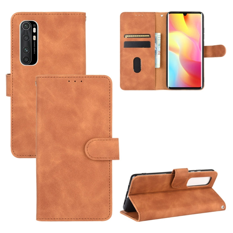 Solid Color Skin Feel Magnetic Buckle Horizontal Flip Calf Texture PU Leather Case with Holder & Card Slots & Wallet, For Xiaomi Mi Note 10 Lite, For Xiaomi Redmi 9