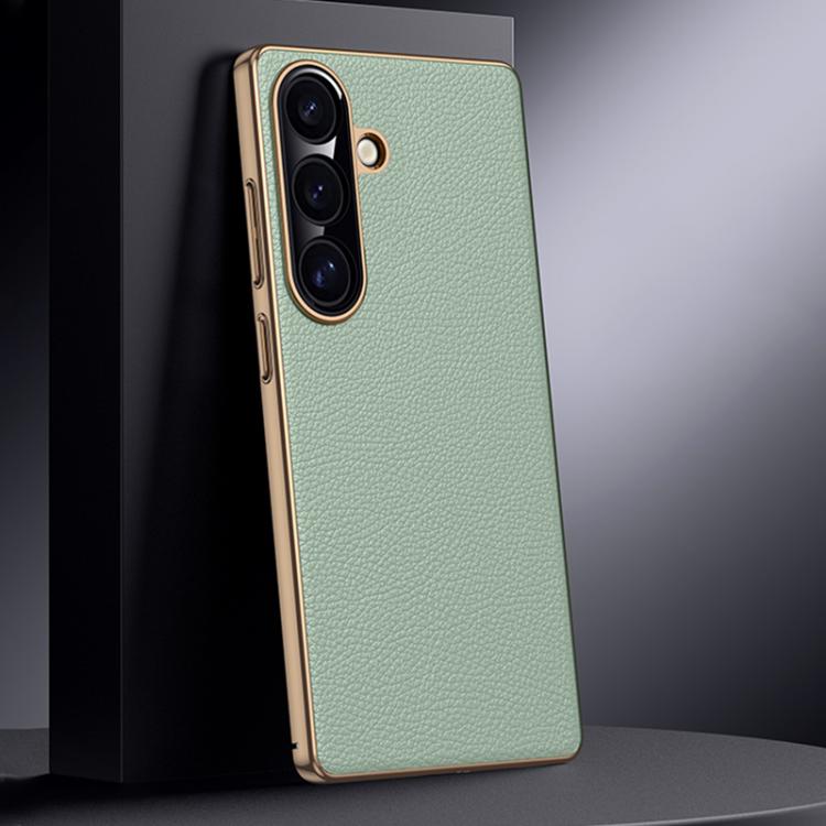 Genuine Leather PC Phone Case, For Samsung Galaxy S25 5G, For Samsung Galaxy S25+ 5G, For Samsung Galaxy S25 Ultra 5G, For Samsung Galaxy S24 Ultra 5G