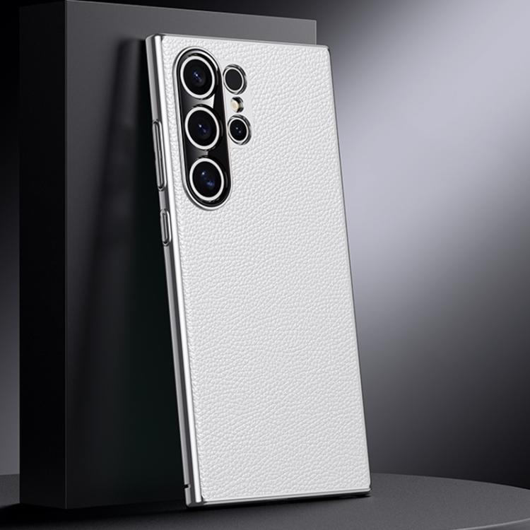 Genuine Leather PC Phone Case, For Samsung Galaxy S25 5G, For Samsung Galaxy S25+ 5G, For Samsung Galaxy S25 Ultra 5G, For Samsung Galaxy S24 Ultra 5G