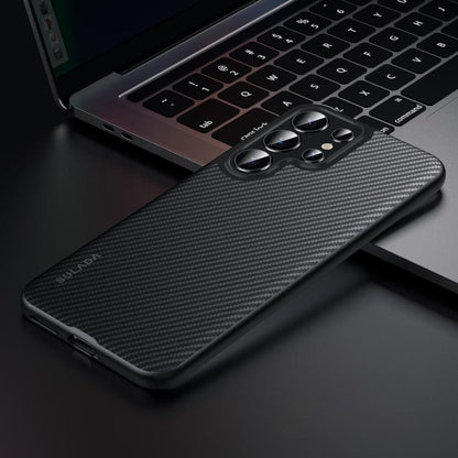 SULADA 600D Kevlar Texture PC Shockproof Phone Case, For Samsung Galaxy S25 5G, For Samsung Galaxy S25+ 5G, For Samsung Galaxy S25 Ultra 5G
