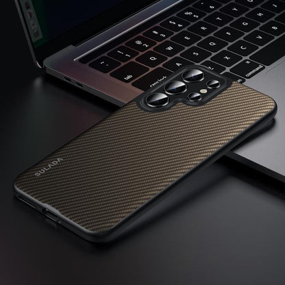 SULADA 600D Kevlar Texture PC Shockproof Phone Case, For Samsung Galaxy S25 5G, For Samsung Galaxy S25+ 5G, For Samsung Galaxy S25 Ultra 5G