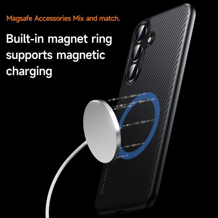 SULADA 600D Kevlar Texture PC Shockproof Phone Case, For Samsung Galaxy S25 5G, For Samsung Galaxy S25+ 5G, For Samsung Galaxy S25 Ultra 5G