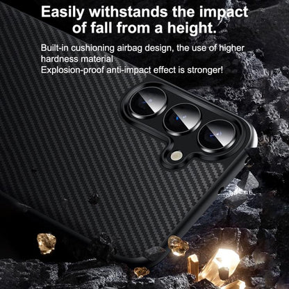 SULADA 600D Kevlar Texture PC Shockproof Phone Case, For Samsung Galaxy S25 5G, For Samsung Galaxy S25+ 5G, For Samsung Galaxy S25 Ultra 5G