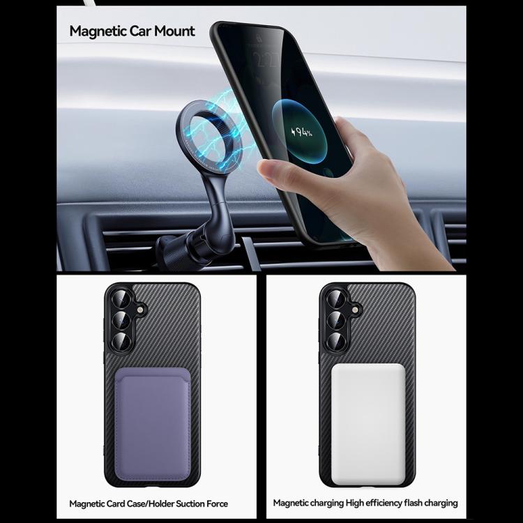 SULADA 600D Kevlar Texture PC Shockproof Phone Case, For Samsung Galaxy S25 5G, For Samsung Galaxy S25+ 5G, For Samsung Galaxy S25 Ultra 5G