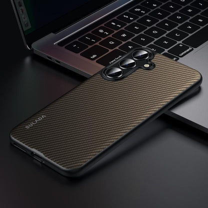 SULADA 600D Kevlar Texture PC Shockproof Phone Case, For Samsung Galaxy S25 5G, For Samsung Galaxy S25+ 5G, For Samsung Galaxy S25 Ultra 5G