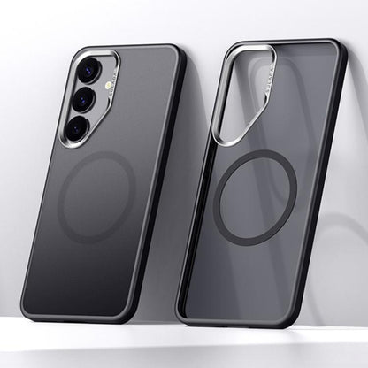 SULADA Light Sand MagSafe Magnetic PC Hybrid TPU Phone Case, For Samsung Galaxy S25 5G, For Samsung Galaxy S25+ 5G, For Samsung Galaxy S25 Ultra 5G