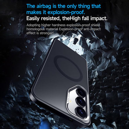 SULADA Light Sand MagSafe Magnetic PC Hybrid TPU Phone Case, For Samsung Galaxy S25 5G, For Samsung Galaxy S25+ 5G, For Samsung Galaxy S25 Ultra 5G