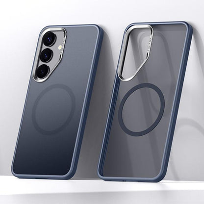 SULADA Light Sand MagSafe Magnetic PC Hybrid TPU Phone Case, For Samsung Galaxy S25 5G, For Samsung Galaxy S25+ 5G, For Samsung Galaxy S25 Ultra 5G