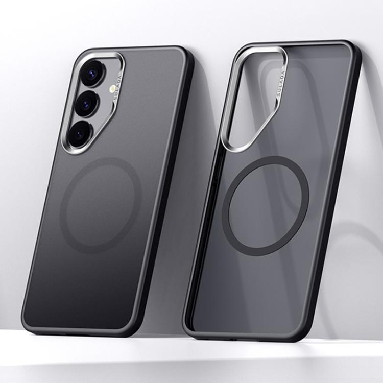 SULADA Light Sand MagSafe Magnetic PC Hybrid TPU Phone Case, For Samsung Galaxy S25 5G, For Samsung Galaxy S25+ 5G, For Samsung Galaxy S25 Ultra 5G