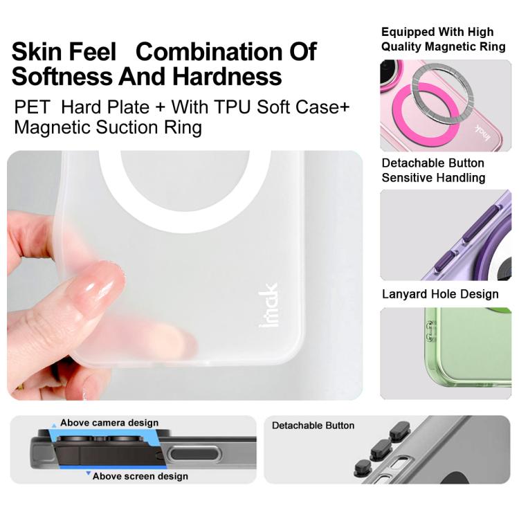 IMAK Candy Series Shockproof MagSafe Phone Case, For Samsung Galaxy S26+ 5G, For Samsung Galaxy S26 Ultra 5G, For Samsung Galaxy S26 5G