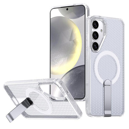 Honeycomb Cooling MagSafe Holder Phone Case, For Samsung Galaxy A06 5G / 4G, For Samsung Galaxy S25 5G / S24 5G, For Samsung Galaxy S25+ 5G / S24+ 5G, For Samsung Galaxy S25 Ultra 5G