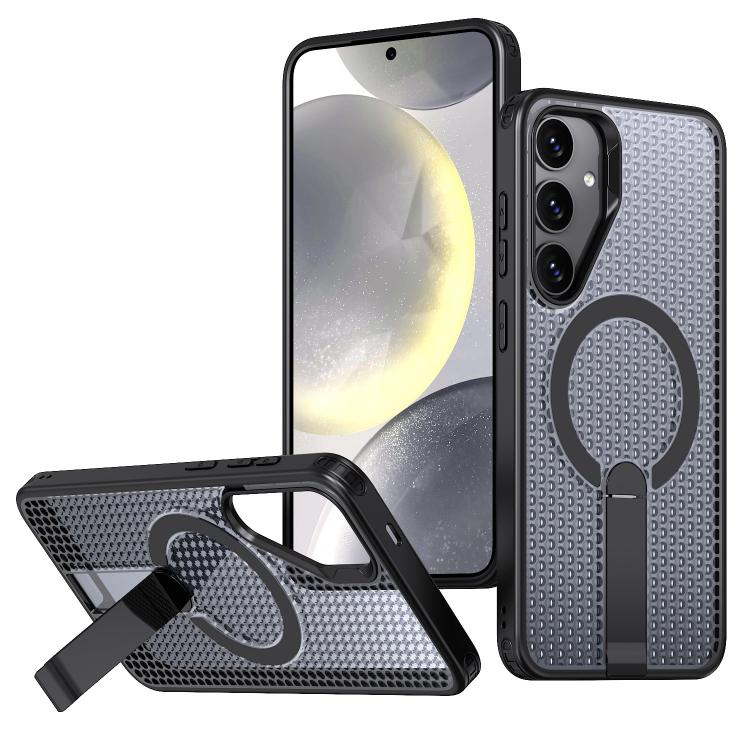 Honeycomb Cooling MagSafe Holder Phone Case, For Samsung Galaxy A06 5G / 4G, For Samsung Galaxy S25 5G / S24 5G, For Samsung Galaxy S25+ 5G / S24+ 5G, For Samsung Galaxy S25 Ultra 5G