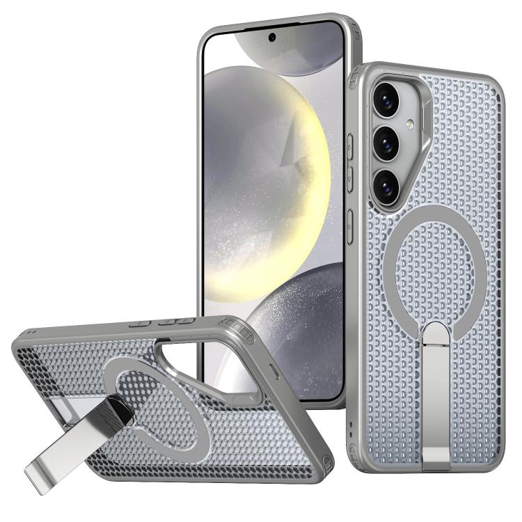 Honeycomb Cooling MagSafe Holder Phone Case, For Samsung Galaxy A06 5G / 4G, For Samsung Galaxy S25 5G / S24 5G, For Samsung Galaxy S25+ 5G / S24+ 5G, For Samsung Galaxy S25 Ultra 5G