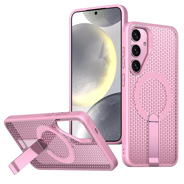 Honeycomb Cooling MagSafe Holder Phone Case, For Samsung Galaxy A06 5G / 4G, For Samsung Galaxy S25 5G / S24 5G, For Samsung Galaxy S25+ 5G / S24+ 5G, For Samsung Galaxy S25 Ultra 5G