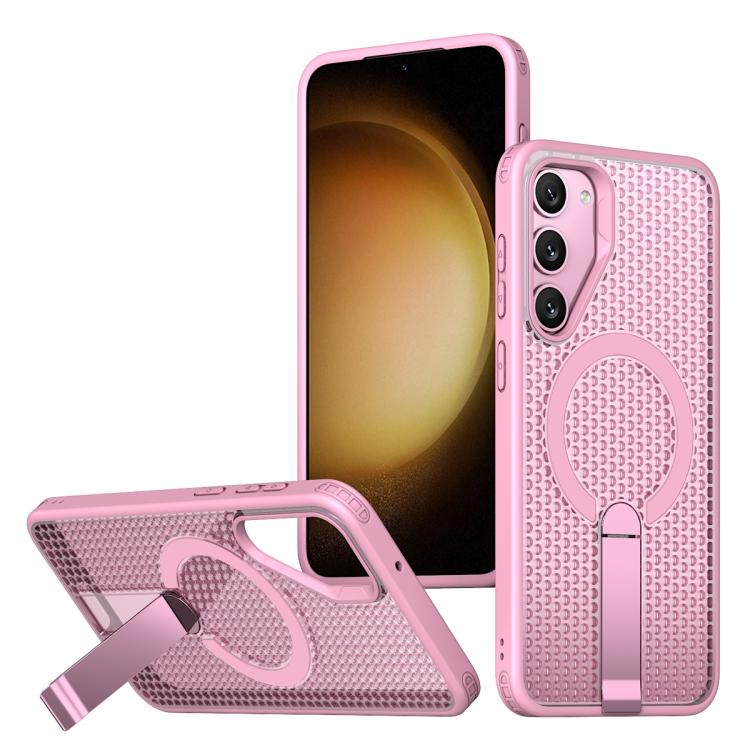 Honeycomb Cooling MagSafe Holder Phone Case, For Samsung Galaxy Xcover7 Pro, For Samsung Galaxy Xcover7, For Samsung Galaxy S24 Ultra 5G, For Samsung Galaxy S23+ 5G