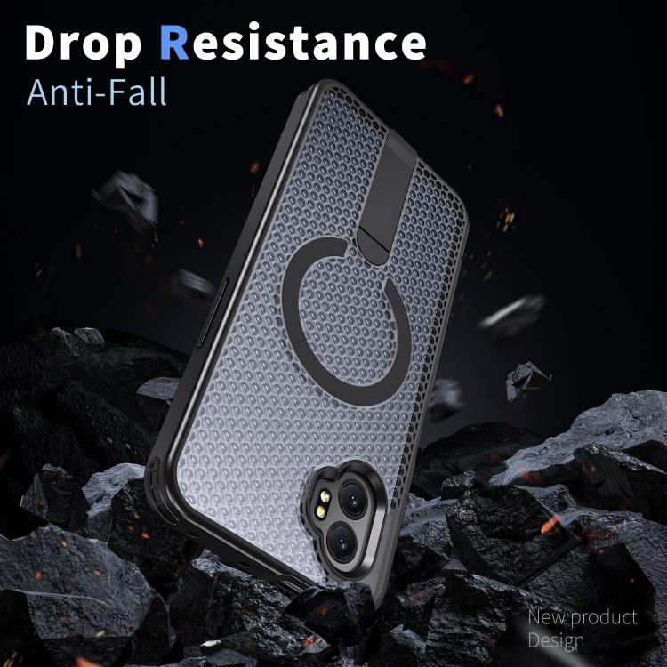 Honeycomb Cooling MagSafe Holder Phone Case, For Samsung Galaxy Xcover7 Pro, For Samsung Galaxy Xcover7, For Samsung Galaxy S24 Ultra 5G, For Samsung Galaxy S23+ 5G