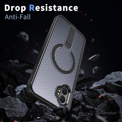 Honeycomb Cooling MagSafe Holder Phone Case, For Samsung Galaxy Xcover7 Pro, For Samsung Galaxy Xcover7, For Samsung Galaxy S24 Ultra 5G, For Samsung Galaxy S23+ 5G