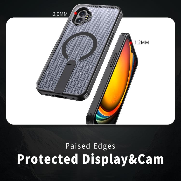 Honeycomb Cooling MagSafe Holder Phone Case, For Samsung Galaxy Xcover7 Pro, For Samsung Galaxy Xcover7, For Samsung Galaxy S24 Ultra 5G, For Samsung Galaxy S23+ 5G