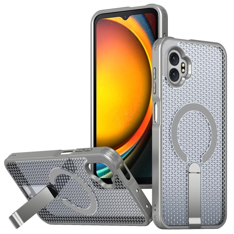 Honeycomb Cooling MagSafe Holder Phone Case, For Samsung Galaxy Xcover7 Pro, For Samsung Galaxy Xcover7, For Samsung Galaxy S24 Ultra 5G, For Samsung Galaxy S23+ 5G