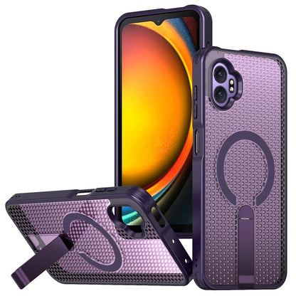 Honeycomb Cooling MagSafe Holder Phone Case, For Samsung Galaxy Xcover7 Pro, For Samsung Galaxy Xcover7, For Samsung Galaxy S24 Ultra 5G, For Samsung Galaxy S23+ 5G