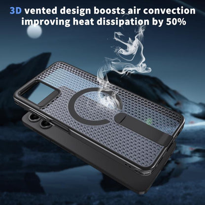 Honeycomb Cooling MagSafe Holder Phone Case, For Samsung Galaxy A06 5G / 4G, For Samsung Galaxy S25 5G / S24 5G, For Samsung Galaxy S25+ 5G / S24+ 5G, For Samsung Galaxy S25 Ultra 5G