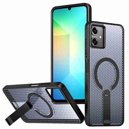 Honeycomb Cooling MagSafe Holder Phone Case, For Samsung Galaxy A06 5G / 4G, For Samsung Galaxy S25 5G / S24 5G, For Samsung Galaxy S25+ 5G / S24+ 5G, For Samsung Galaxy S25 Ultra 5G