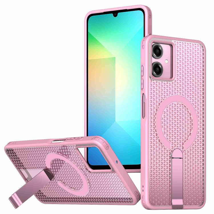 Honeycomb Cooling MagSafe Holder Phone Case, For Samsung Galaxy A06 5G / 4G, For Samsung Galaxy S25 5G / S24 5G, For Samsung Galaxy S25+ 5G / S24+ 5G, For Samsung Galaxy S25 Ultra 5G